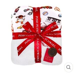 Posh Peanut x FAO Schwarz Luxe Plush Patoo blanket